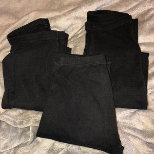 THREE CHARLOTTE RUSSE LEGGINGS